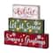 Glitzhome® 12" LED Wooden Block Holiday Word Sign